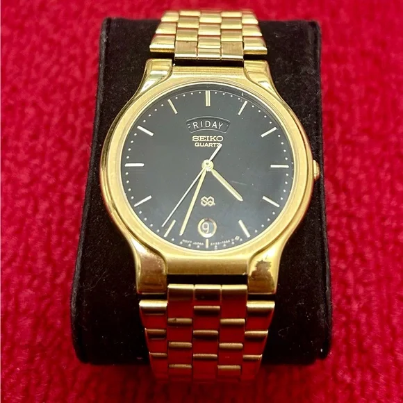 Seiko | Accessories | Seiko Gold And Black Dress Watch With Classic Analog Display | Poshmark Seiko | Accessories | Seiko Gold And Black Dress Watch With Classic Analog Display | Poshmark